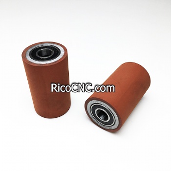 Rubber Feed Roller 33x10x55mm with Bearing for Woodworking Edgebanding Machine