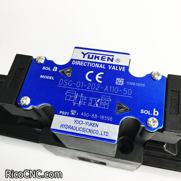 YUKEN Hydraulic Solenoid Operated Directional Valves DSG-01-2B2-A110-50