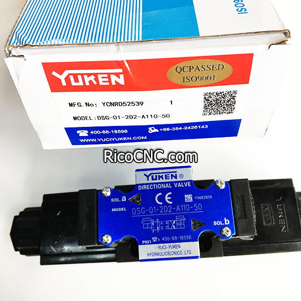 YUKEN Hydraulic Solenoid Operated Directional Valves DSG-01-2B2-A110-50