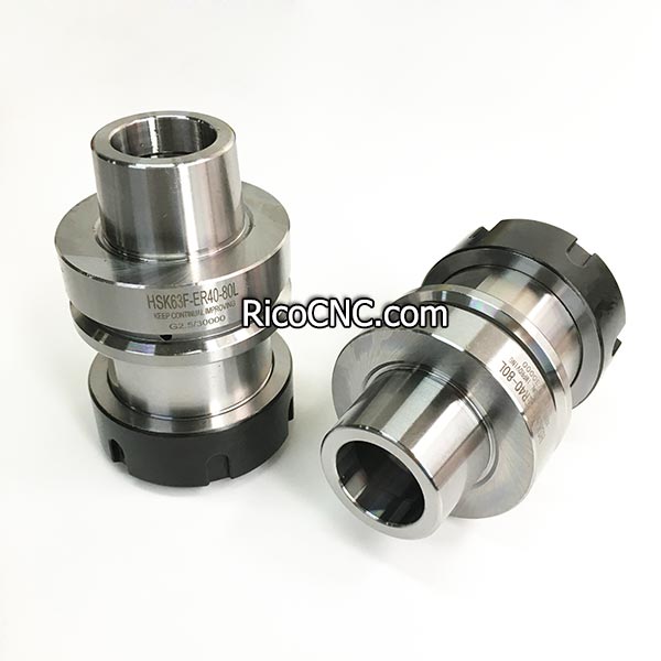 HSK63F ER40 Collet Chuck Tool Holder HSK 63F Taper for Woodworking CNC Router Machines