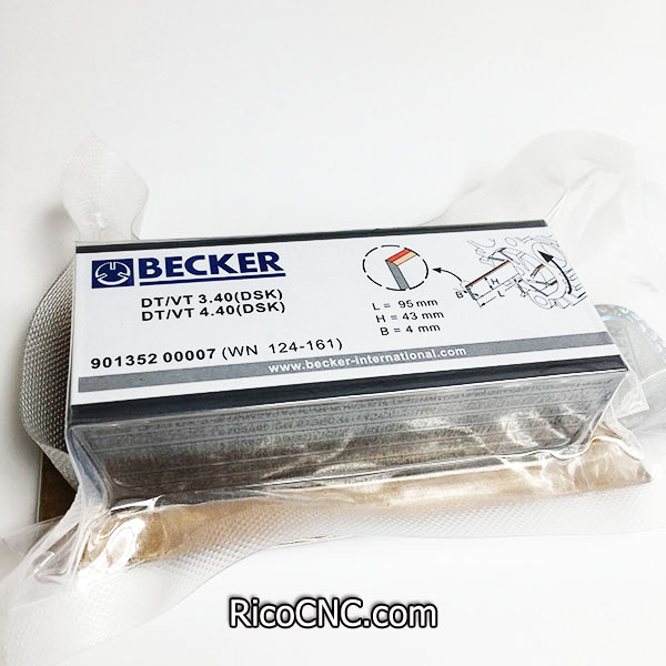 WN124-161 Paletas de carbono Becker 90135200007 para bombas de vacío Becker