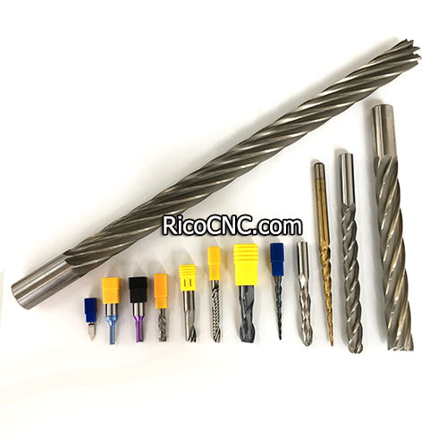 4 Flutes End Mill Upcut Spiral Carbide Router Bits for Wood Nylon Resin ABS Acrylic PVC MDF