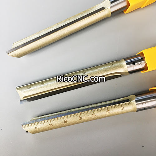 Long CEL Two Straight Flutes End Mill Tungsten Tipped CNC Tool Router for Wood Cutting