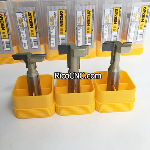 Straight and Bevelled T-Slot T-Track Router Bit T Slotting Cutters