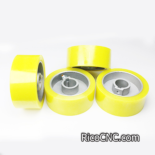 Polyurethane Feed Roller Wheels D=120 B=30 W=50 for Woodworking Planer Moulders