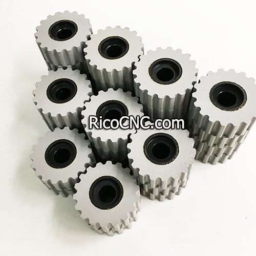 2-250-19-4030 2250194030 Rubber Pressure Roller 70x20x25 mm with groove for Homag Brandt Edge Bander