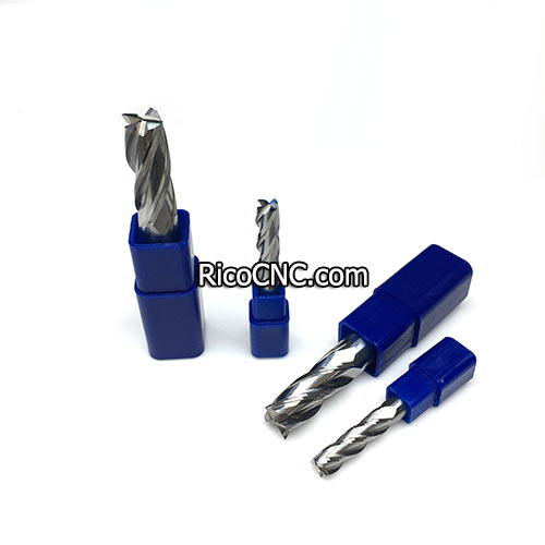 4 Flutes End Mill Upcut Spiral Carbide Router Bits for Wood Nylon Resin ABS Acrylic PVC MDF