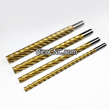 Flat End High Speed Steel TiN Coated Best CNC Router Bit For Cutting Foam