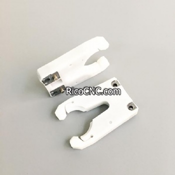 ISO30 White Tool Holder Fork Plastic Tool Clips for CNC Robotics