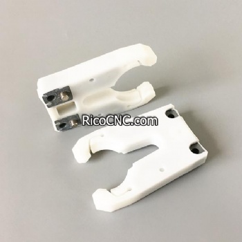 White Plastic BT30 Tool Holder Clamp Claw Clips for Automatic Tool Changer BT30