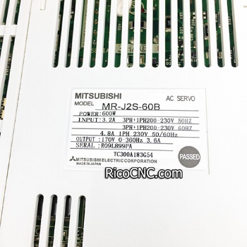 Mitsubishi MR-J2S-60B AC Servo Amplifier Driver MRJ2S60B for Industrial Control System