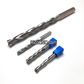 CNC Solid Carbide 3 Flutes Up-cut Spiral Chip Breaker Roughing Router Bit