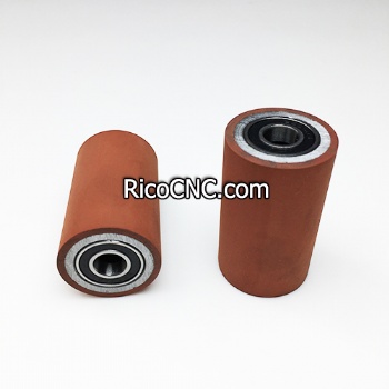 Rubber Feed Roller 33x10x55mm with Bearing for Woodworking Edgebanding Machine