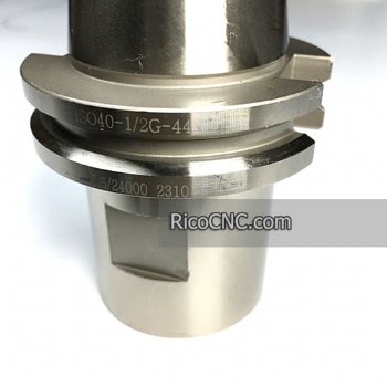 ISO40 Toolholder G1/2 Gas Drill Point Holder for Stoneworking CNC