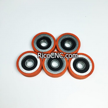 37x10x12mm Rubber Wheel for trimming units Filato, Nanxing Edgebanding Machine