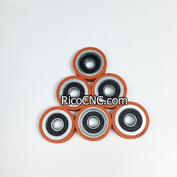 37x10x12mm Rubber Wheel for trimming units Filato, Nanxing Edgebanding Machine