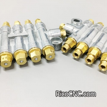 Brass Lubrication Oil Manifolds Block For Automatic Lubricating Oil Pump