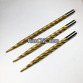 HSS Conical Ball Nose Foam CNC Router Bits with TiN Coated