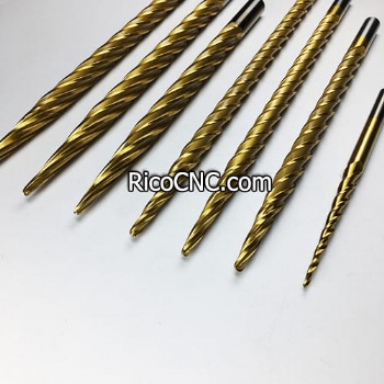 HSS Conical Ball Nose Foam CNC Router Bits with TiN Coated