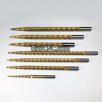 HSS Conical Ball Nose Foam CNC Router Bits with TiN Coated