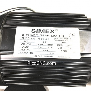 SIMEX 3 Phase Gear Motor 0.55KW Induction Motor