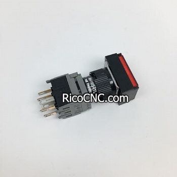 Fuji Electric AH165-TLR11E3 Illuminated Red Push Button Switch