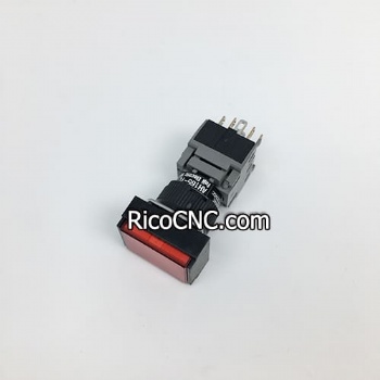 Fuji Electric AH165-TLR11E3 Illuminated Red Push Button Switch