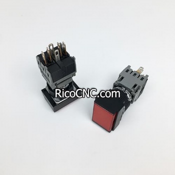 Fuji Electric AH165-TLR11E3 Illuminated Red Push Button Switch