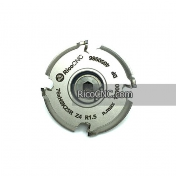 Homag 4014020621 4014020622 Profile Cutterhead 76xHSK25R Z4 R1.5 for HOMAG