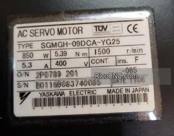 Servomotor de CA YASKAWA SGMGH-09DCA-YG25