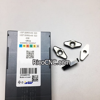 ISCAR 5540015 VCGT 220530-AS IC20 Plaquita de torneado de carburo